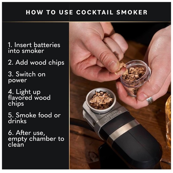 Cocktail Smoker Kit .. New In Box … - Picture 2 of 6